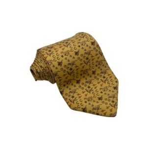 Salvatore Ferragamo Yellow Animal Tie